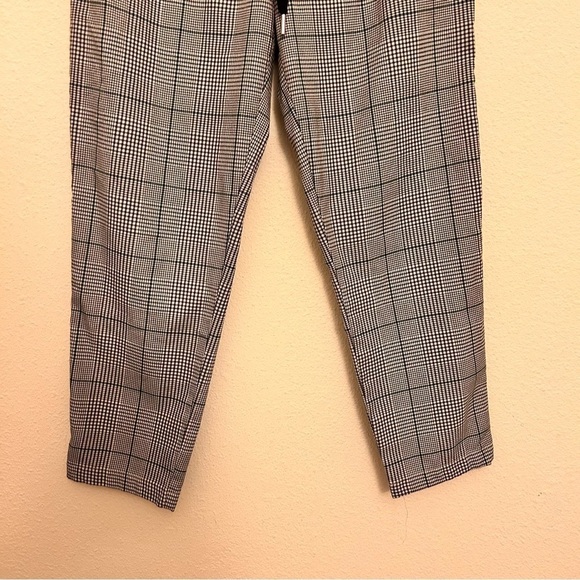 H&M LOGG Glenn Print Drawstring Trousers Women Size 10 - Picture 2 of 9